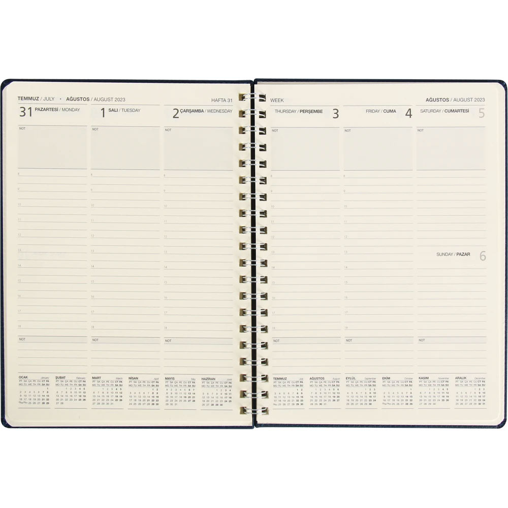 Darıca-SG Spiral Weekly Planner